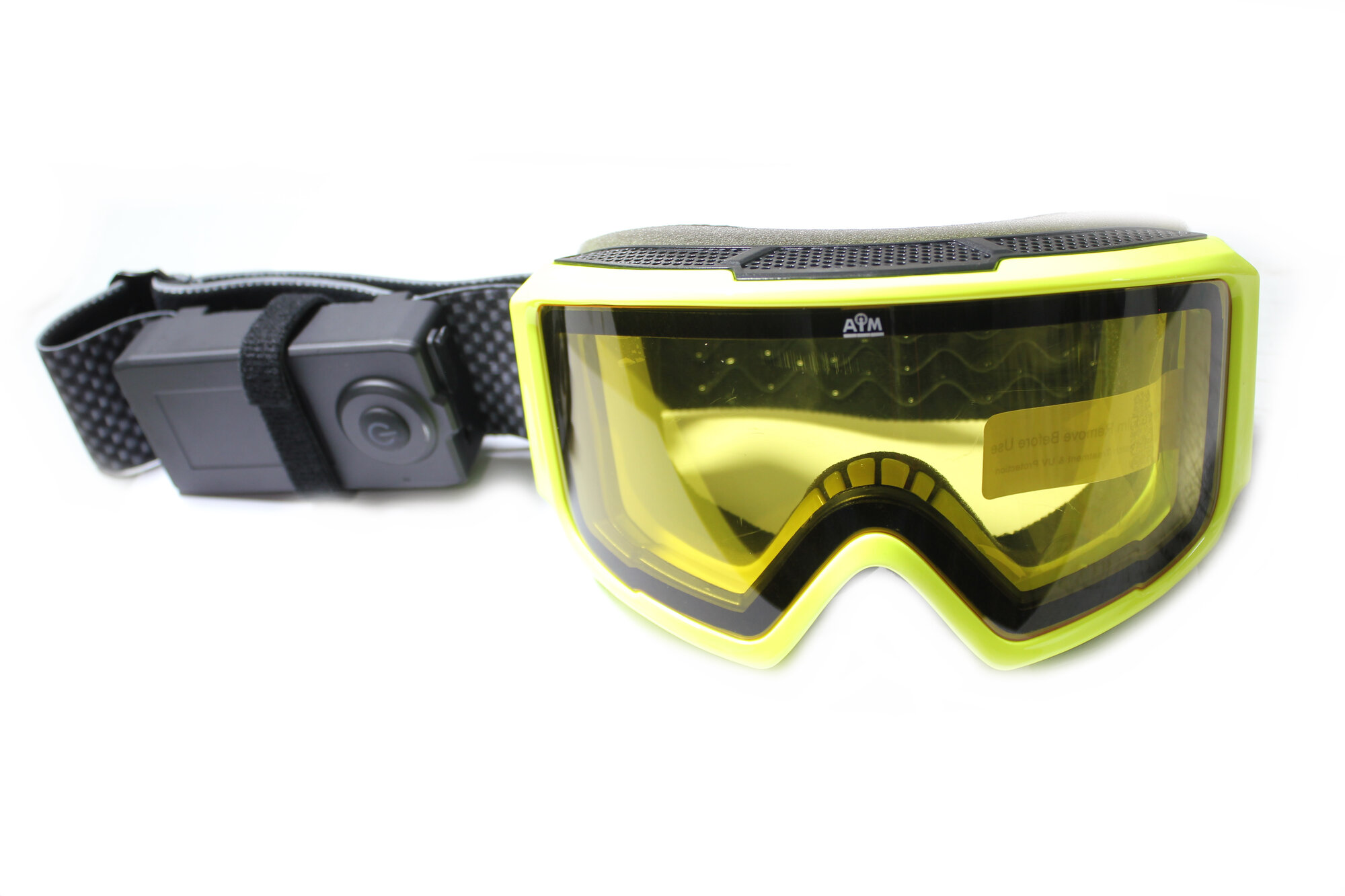 Очки снегоходные с магнитной линзой и подогревом AiM (PRO) 190-101 Accu Heated Goggles Yellow