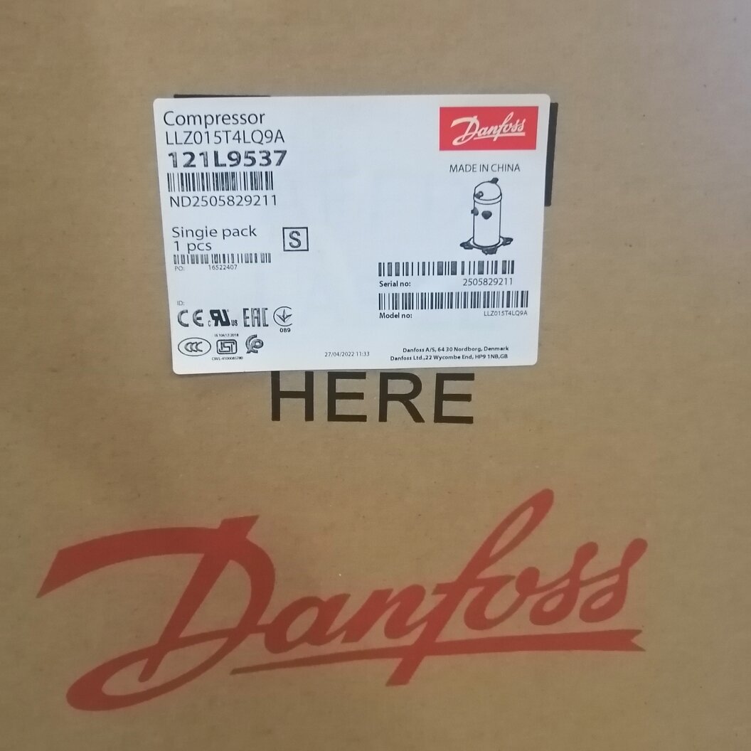 Спиральный компрессор Danfoss LLZ015T4LQA9A Данфосс