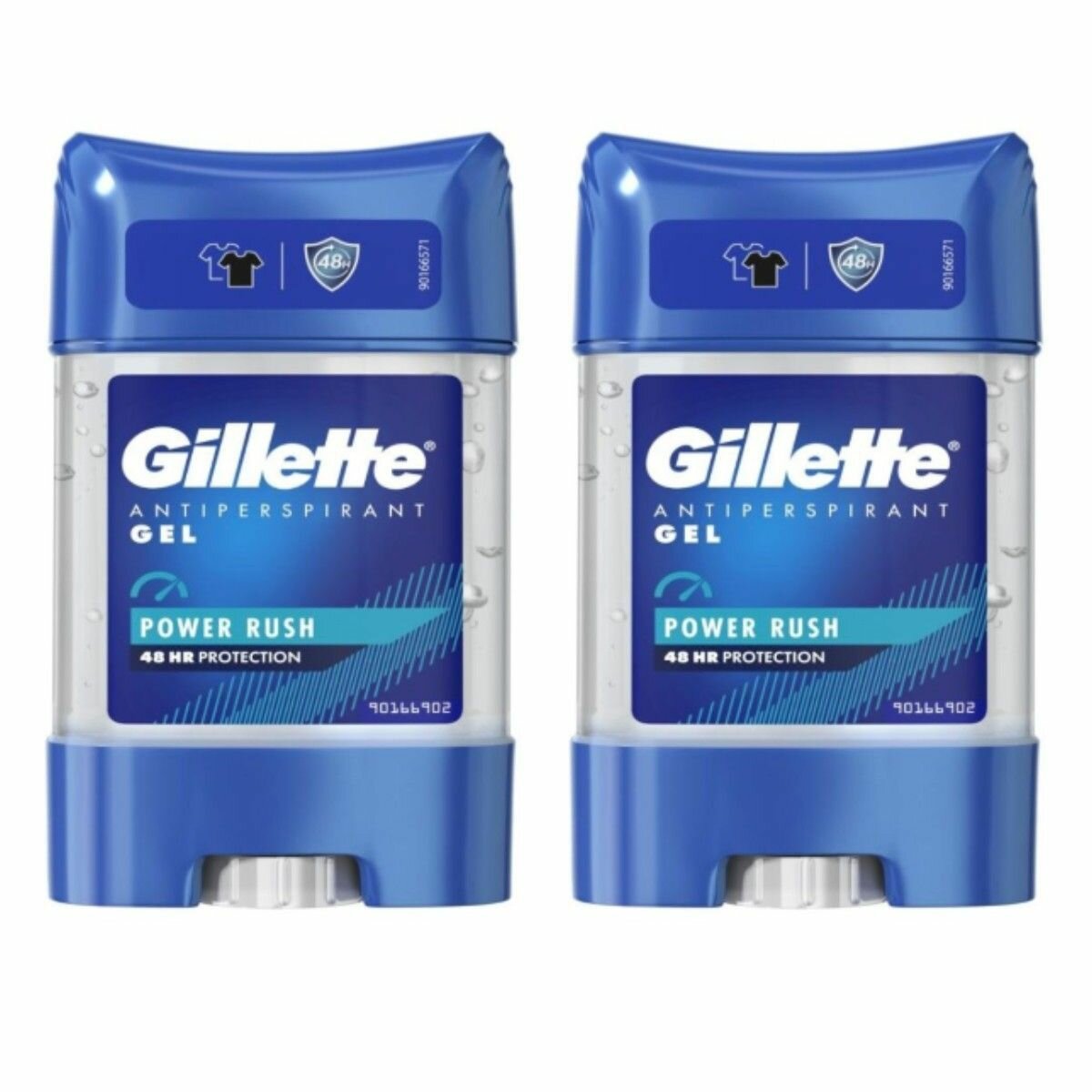 Gillette Гелевый дезодорант мужской Power Rush, 70мл, 2шт/