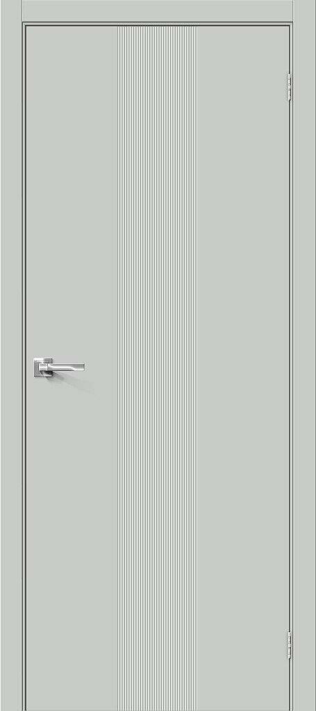 Дверь Граффити-21 Grey Pro Браво Bravo 200*90 + коробка и наличники