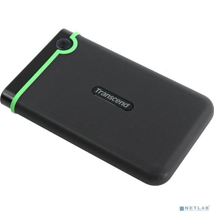 Transcend Носитель информации Transcend Portable HDD 2Tb StoreJet TS2TSJ25M3S USB 3.0, 2.5", black-green Черный