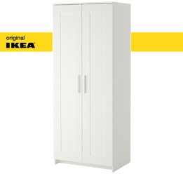 Шкаф икеа IKEA Brimnes Бримнэс, 2-х створчатый, 78х190х50, белый (оригинал)