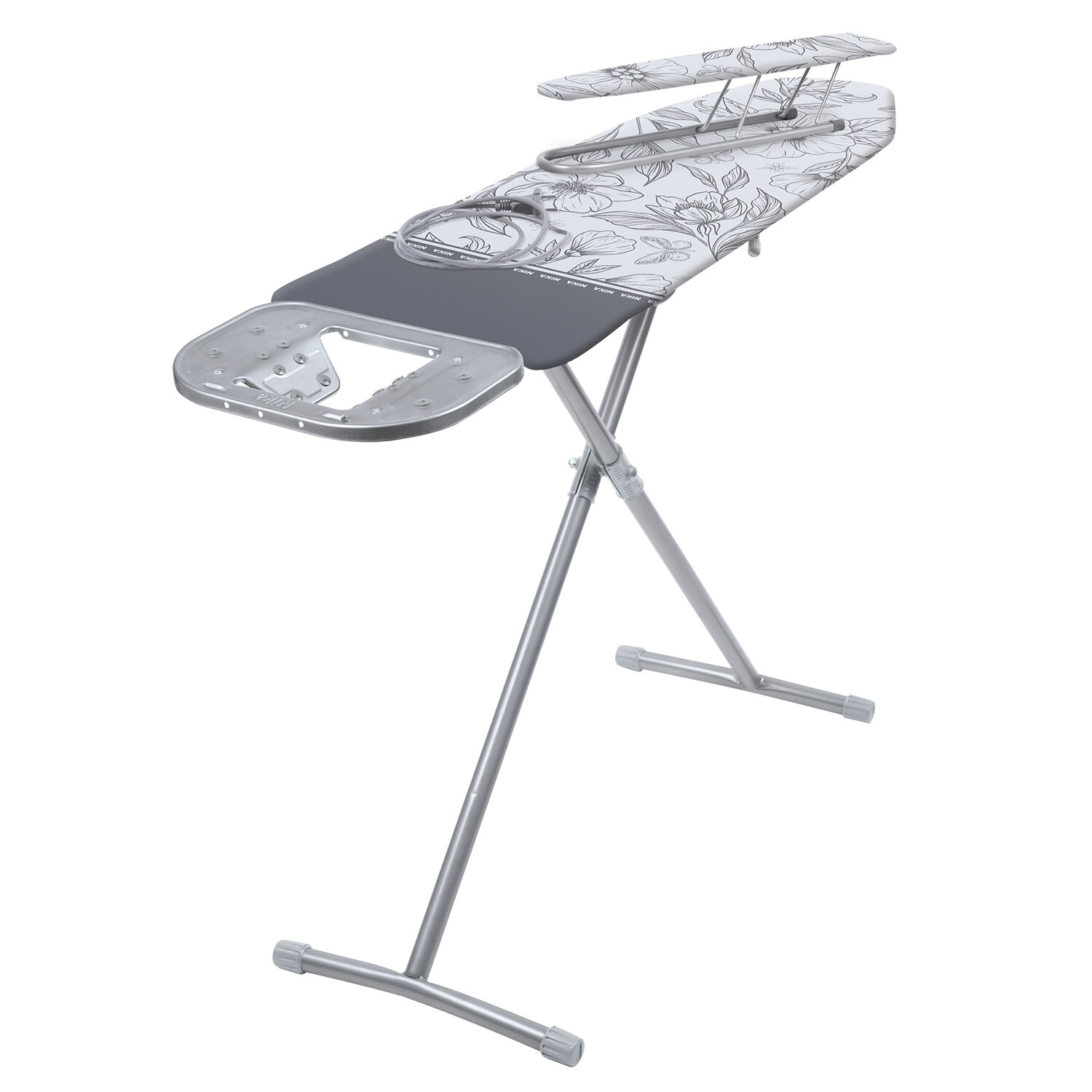 фото Доска гладильная НИКА НИКА Н3МТ/1 тефлон, с серыми цветами