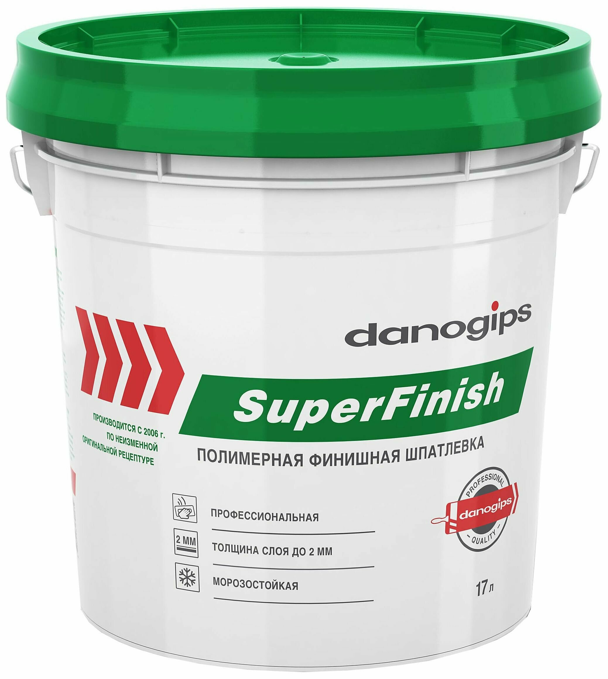 Шпатлевка DANOGIPS SuperFinish, белый, 28 кг