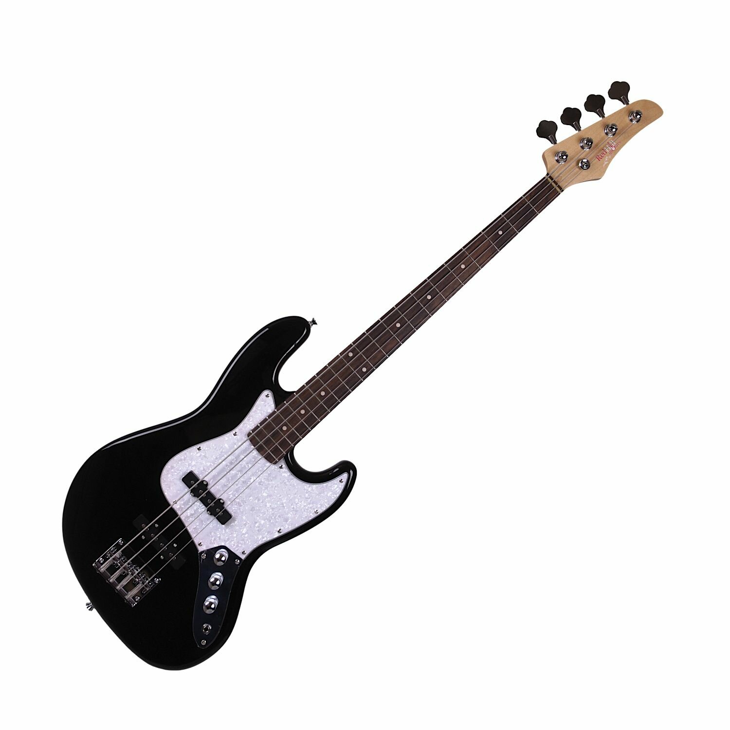 REDHILL JB200 BK - бас-гитара 4-стр J+J 864 мм корпус тополь гриф клен цвет черный