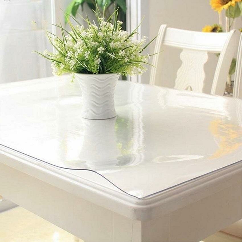 фото Коврик на стол 1400x600мм пленка-жидкое стекло пвх прозр. для дома иофиса 1271083