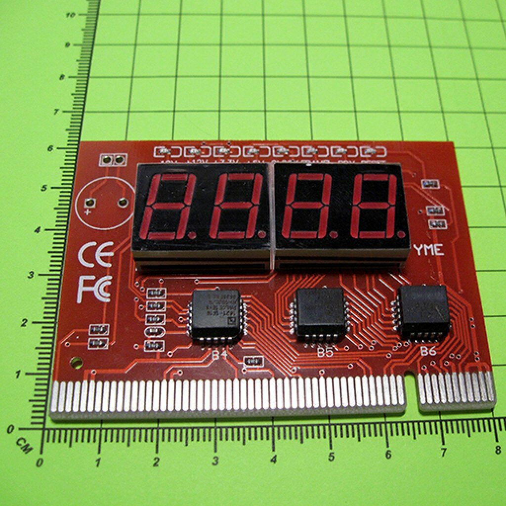 Тестер POST материнских плат, 4х-сегментный индикатор, PCI