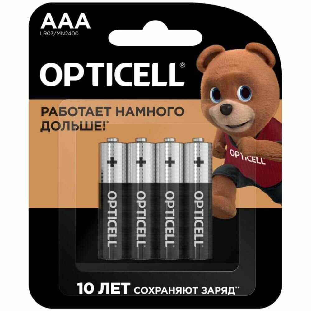 Батарейки Opticell AAA 4 шт - фото №1