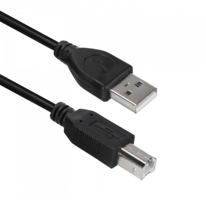 ACD USB 2.0 1м A male (AM) - B male (BM) ТТХ: (7/0.12BC+PE)*1P+(7/0.12BC+PE)*2C+7/0.12BC+AL+PVC OD4.0