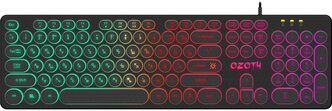 Клавиатура Ozoth GK-106,игровая,проводная,мембран,подсветка104 клавиши,USB,черная