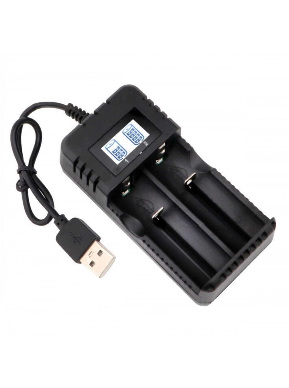 Зарядное уст-во HW HHY-8991B Lcd Display USB (черный)