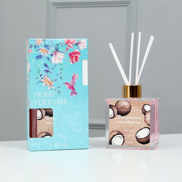 фото Диффузор ароматический «Для райского наслаждения», аромат кокос, 100 мл.