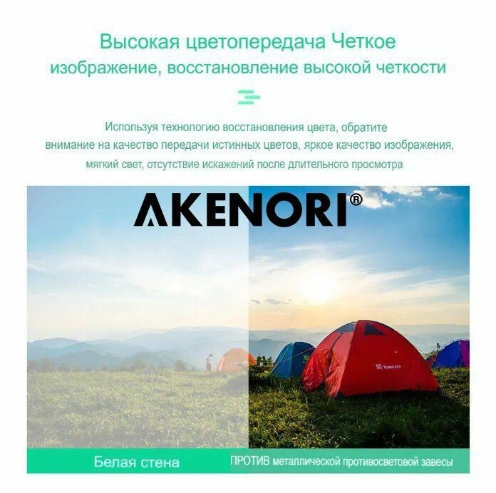 Экран для проектора 100 дюймов Akenori 005 Светоотражающий с липучками, Серый (Формат 16:9 и 16:10)