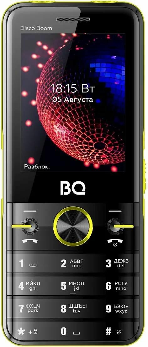 Мобильный телефон BQ 2842 Disco Boom Black+Yellow