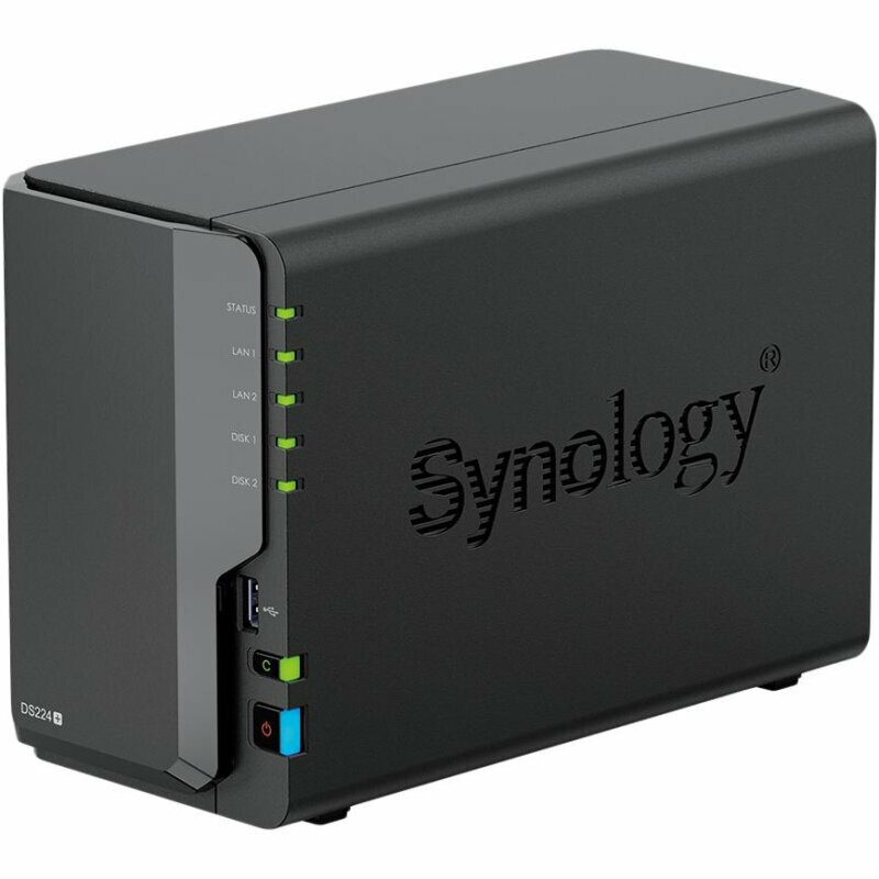 Сетевое хранилище Synology DS224+ 2x2.5/3.5 SATA/Celeron J4125/2Gb DDR4, 1941515