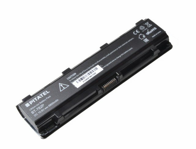 Аккумуляторная батарея усиленная Pitatel для ноутбука Toshiba Satellite C850 10.8V (6800mAh)