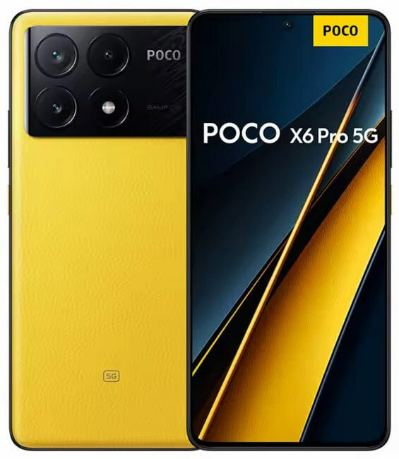 Xiaomi Смартфон Xiaomi POCO X6 Pro 5G 12/512GB Global (Жёлтый, 512 ГБ, Global, 12 ГБ)