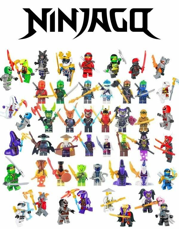 Сборные фигурки Ниндзяго 48 штук + оружие / конструктор Ninjago / минифигурки Кай Ллойд