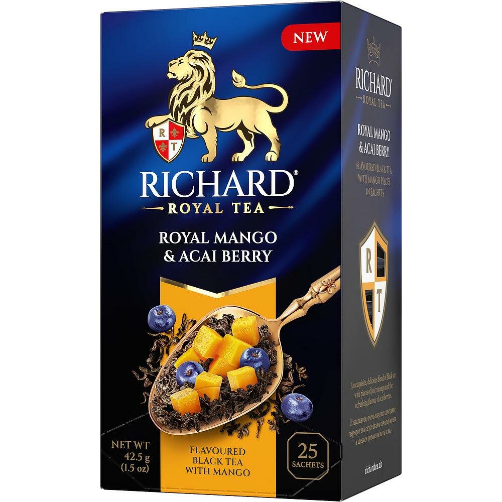 Набор из 12 штук Чай Richard Royal Mango & Acai Berry 1,7г х 25 с ярл. в конверте