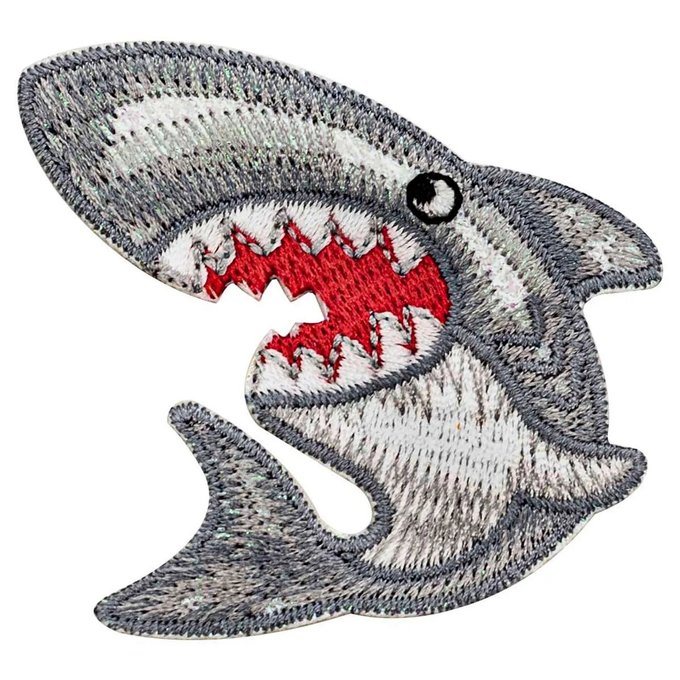 Термоаппликация Hobby Pro нашивка Зубастая акула 6.2х5 см для ремонта и украшения одежды