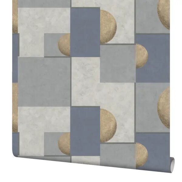 фото Обои флизелиновые Palitra Home Eclipse синие 1.06 м HC72080-46