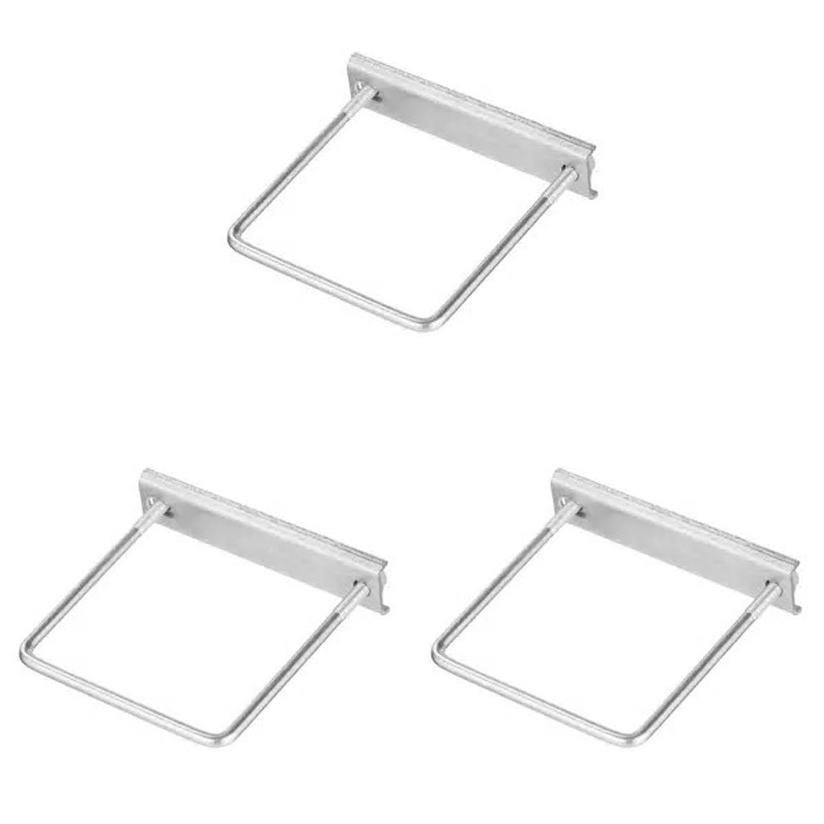 фото Крепление сетки/секции заборной к столбам 80х80 мм оцинкованное (9 шт.)