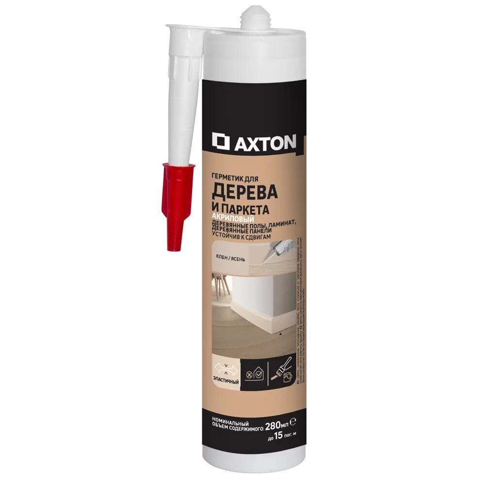 фото Герметик для дерева акриловый Axton 280 мл клен/ясень