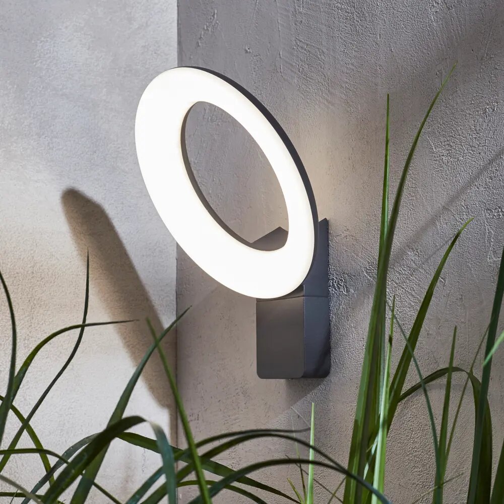 фото Светильник светодиодный Inspire Quito 17.3 Вт IP54 цвет серый накладной