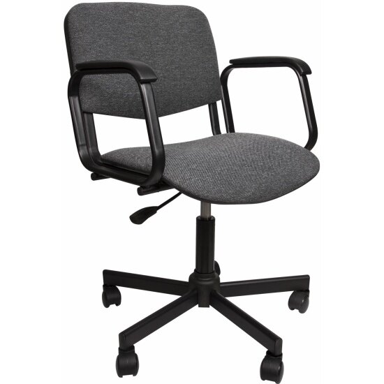 фото Кресло офисное Comforum КР08, с подлокотниками, серое, КР01.00.08-102-