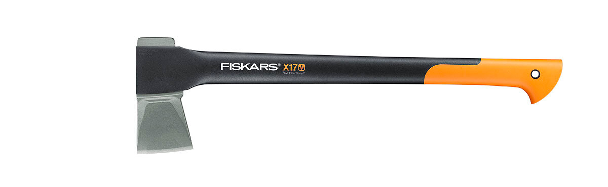 Топор-колун Fiskars X17 вес лезвия 1086 г