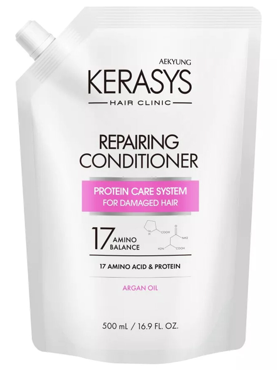 Кондиционер для волос Kerasys Восстанавливающий Hair Clinic System 500мл (запаска)