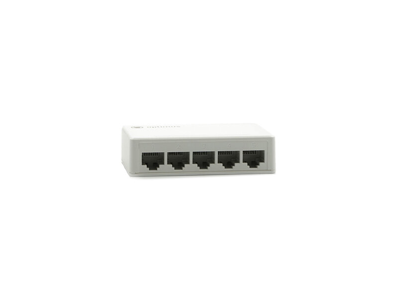 Коммутатор Optimus UG1-5 12V 5 портов 1Гбит/с RJ-45 12В белый