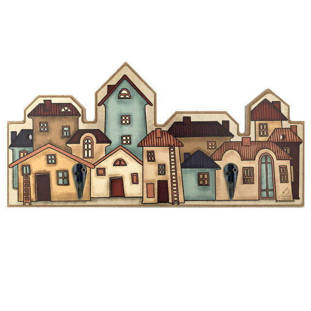 фото Вешалка настенная выборг 2 крючка 300х145х35мм мдф