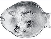 фото Блюдо стекло овал MARINE рыба 250Х360ММ PASABAHCE