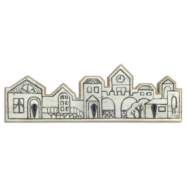 фото Вешалка настенная графио 3 крючка 450х150х35мм мдф