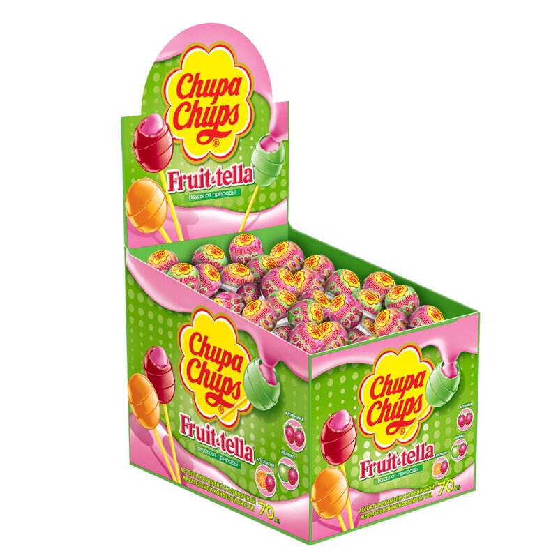 Chupa Chups карамель "Fruittella" ассорти, 70 шт по 17 г