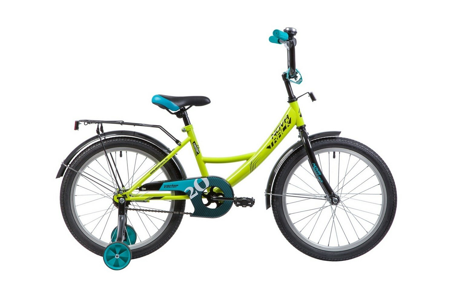 Детский велосипед Novatrack Vector 20 (2019) зеленый Один размер