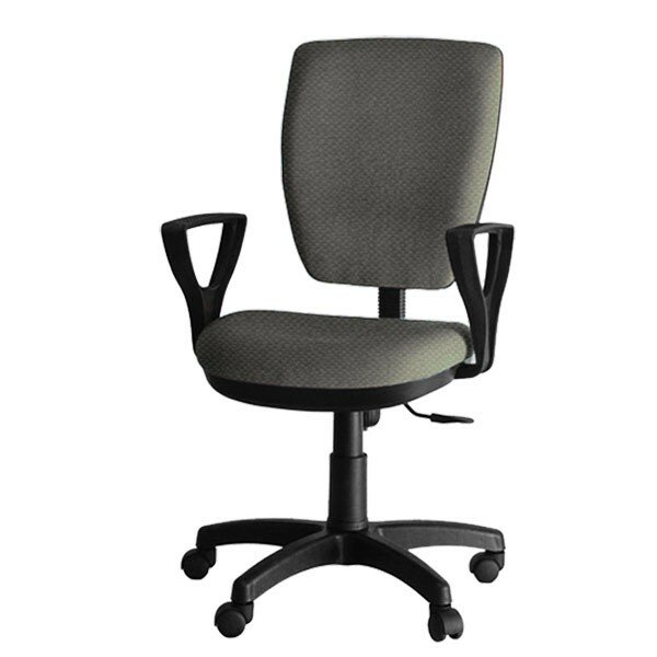 Кресло компьютерное Ультра ткань цвет чёрно-серый подлокотники Гольф