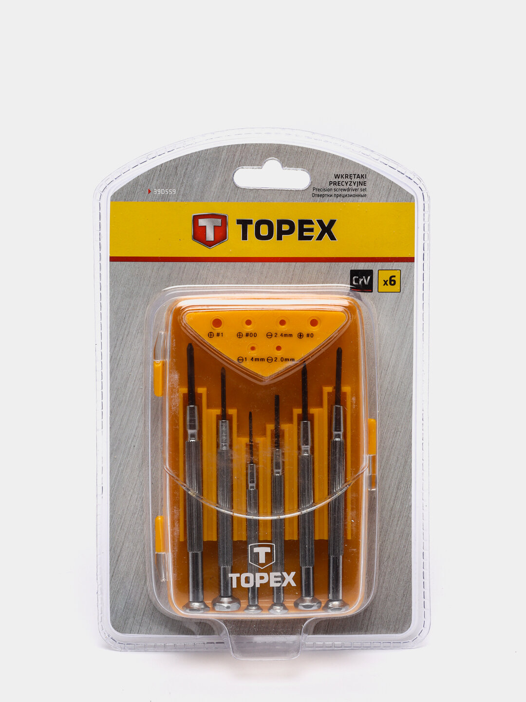 фото Набор прецизионных отверток TOPEX, 6 штук