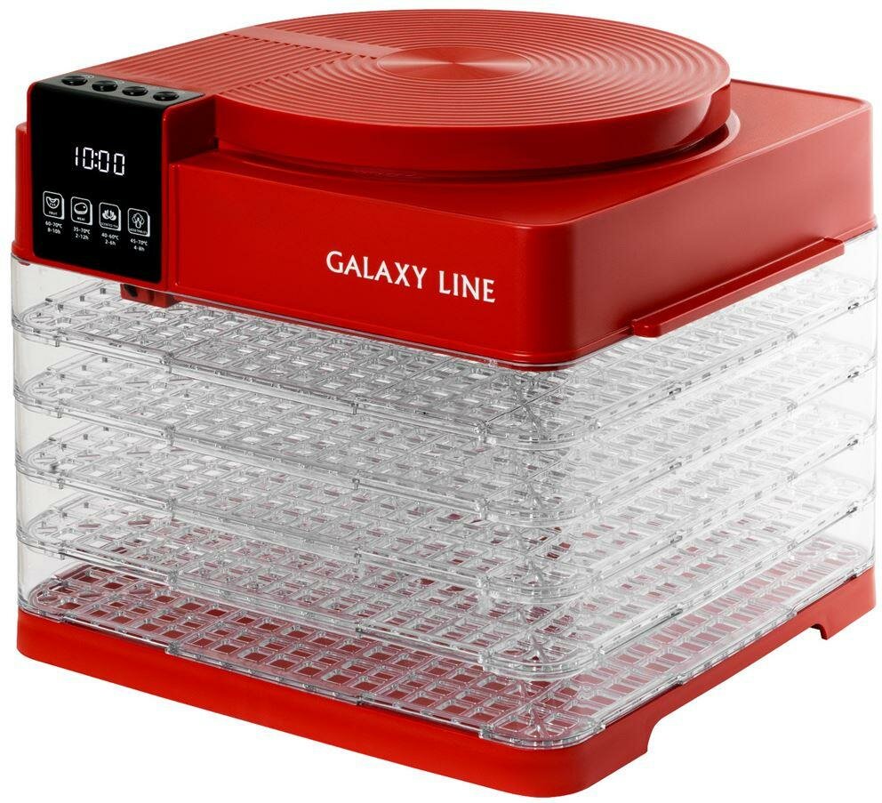 фото Электросушилка для овощей и фруктов GALAXY LINE GL 2630 красный
