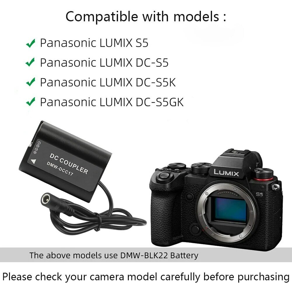 Адаптер питания PD Type-C для камеры Panasonic Lumix S5