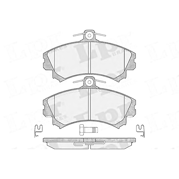 LPR 05P615 (05P615 / 3345670 / 571940) комплект тормозных колодок 05p615