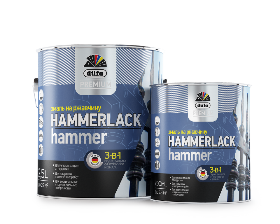 Эмаль алкидная (А) Dufa Premium Hammerlack Hammer