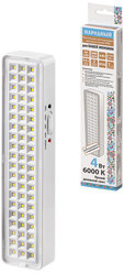 Светильник светодиодный аккумуляторный СБА 60 LED, DC, Li-ion 3,7 В 1,5 А*ч, 3-5 ч,пластик, Народный