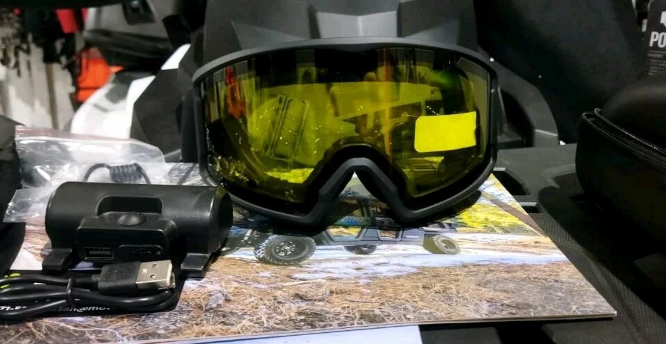 Зимние очки с подогревом RSX Polestar Winter желтая линза