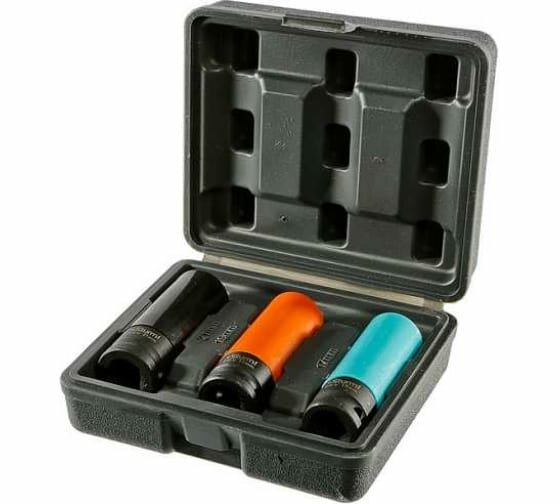 фото Набор STURM 1045-18-3 усилен головок под квадрат 1/2" 17,19,21 мм