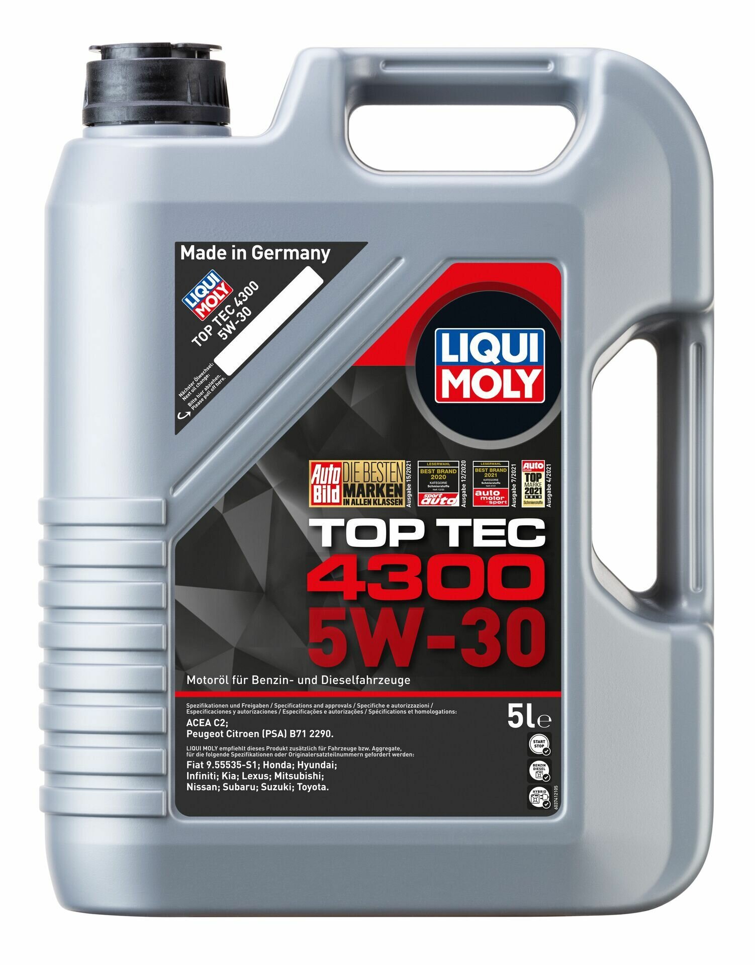 8031 LIQUI MOLY Top Tec 4300 5W-30 - 5 л