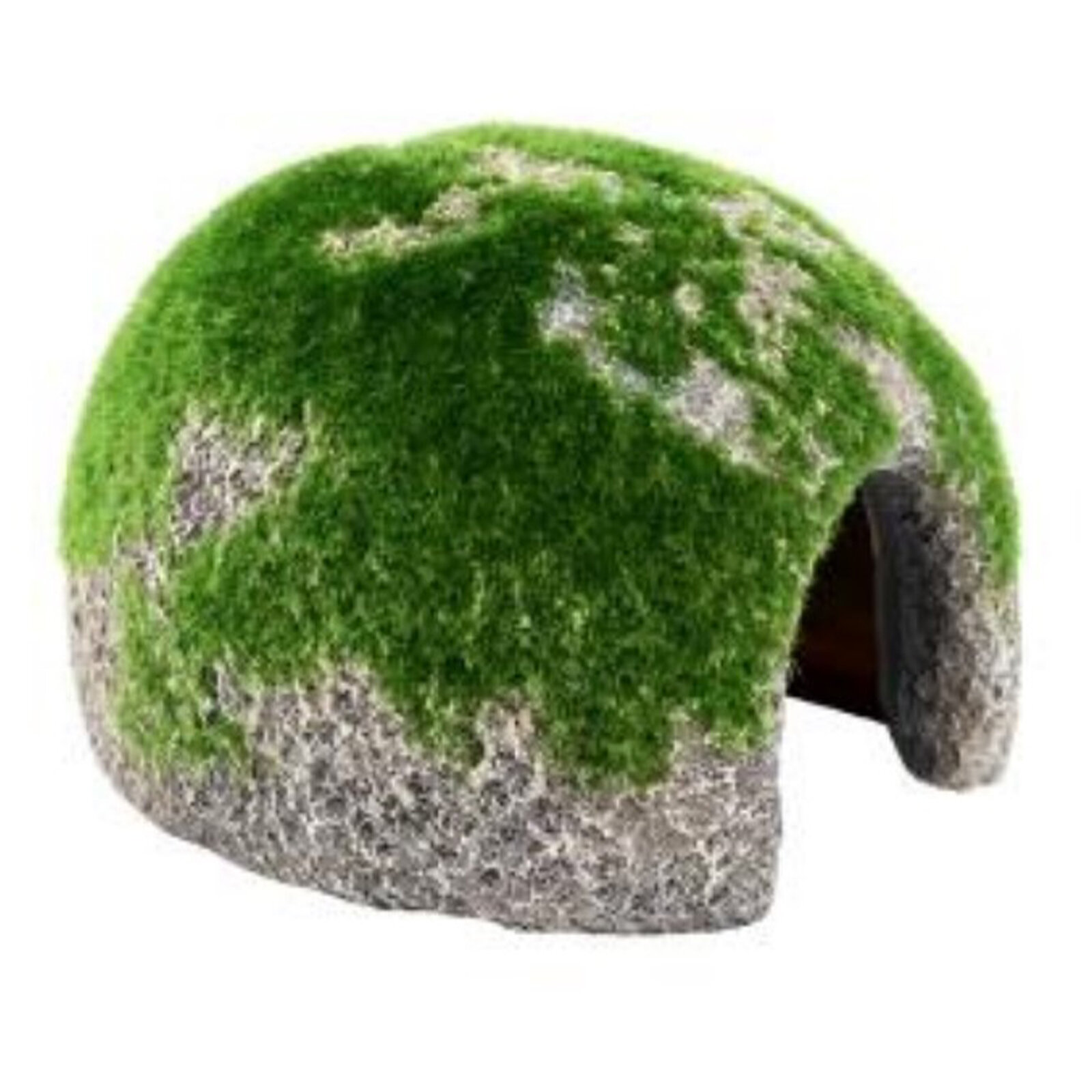 Укрытие камень с мхом для аквариума EXOPRIMA "Moss Stone", 9х8х6см