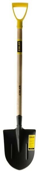 фото Лопата штыковая ZINLER (1200 мм, автомобильная, универсальная, с дер/черенком, ЛШУАЧ12)