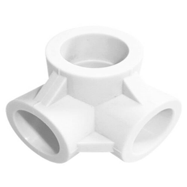 фото Тройник полипропиленовый двухплоскостной tebo 20мм